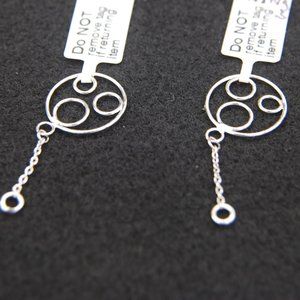 NWT Stud Earring Dangle Drops with Circle Design -